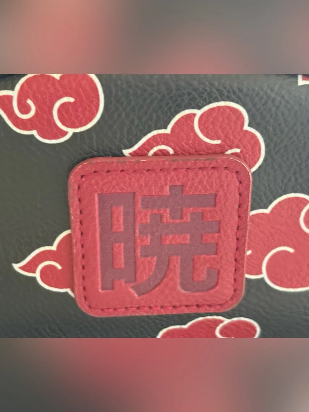 Naruto Shippuden Akatsuki Faux Leather red cloud chibi mini backpack Concept One